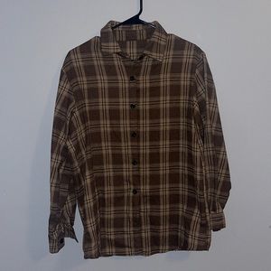 Brown flannel size small